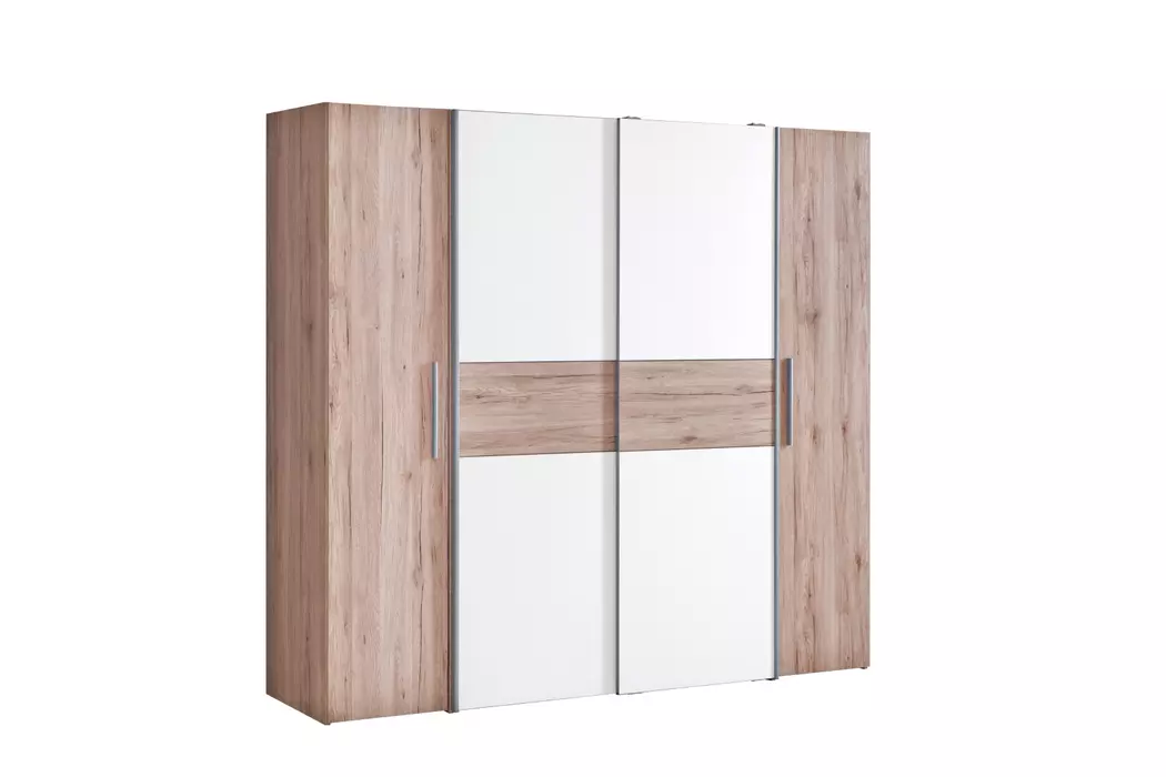Schwebe-/Drehtürenschrank Kalixtus 200 x 190 cm