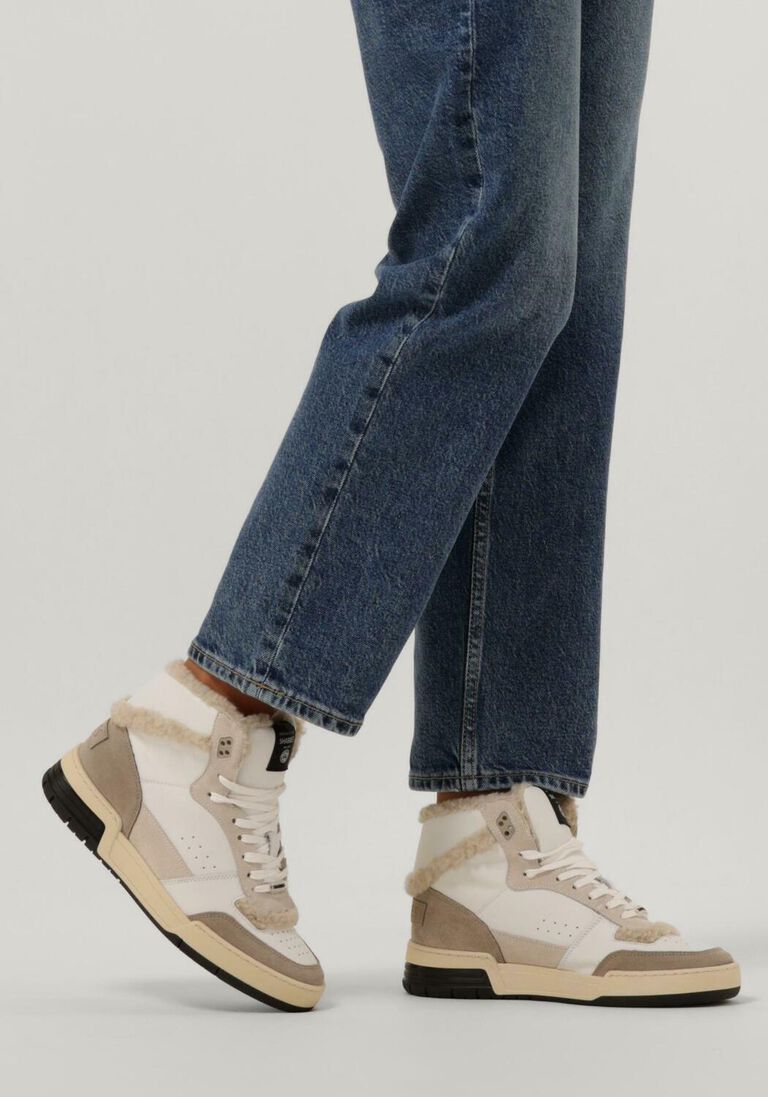 SHABBIES taupe shabbies hoge sneaker revin