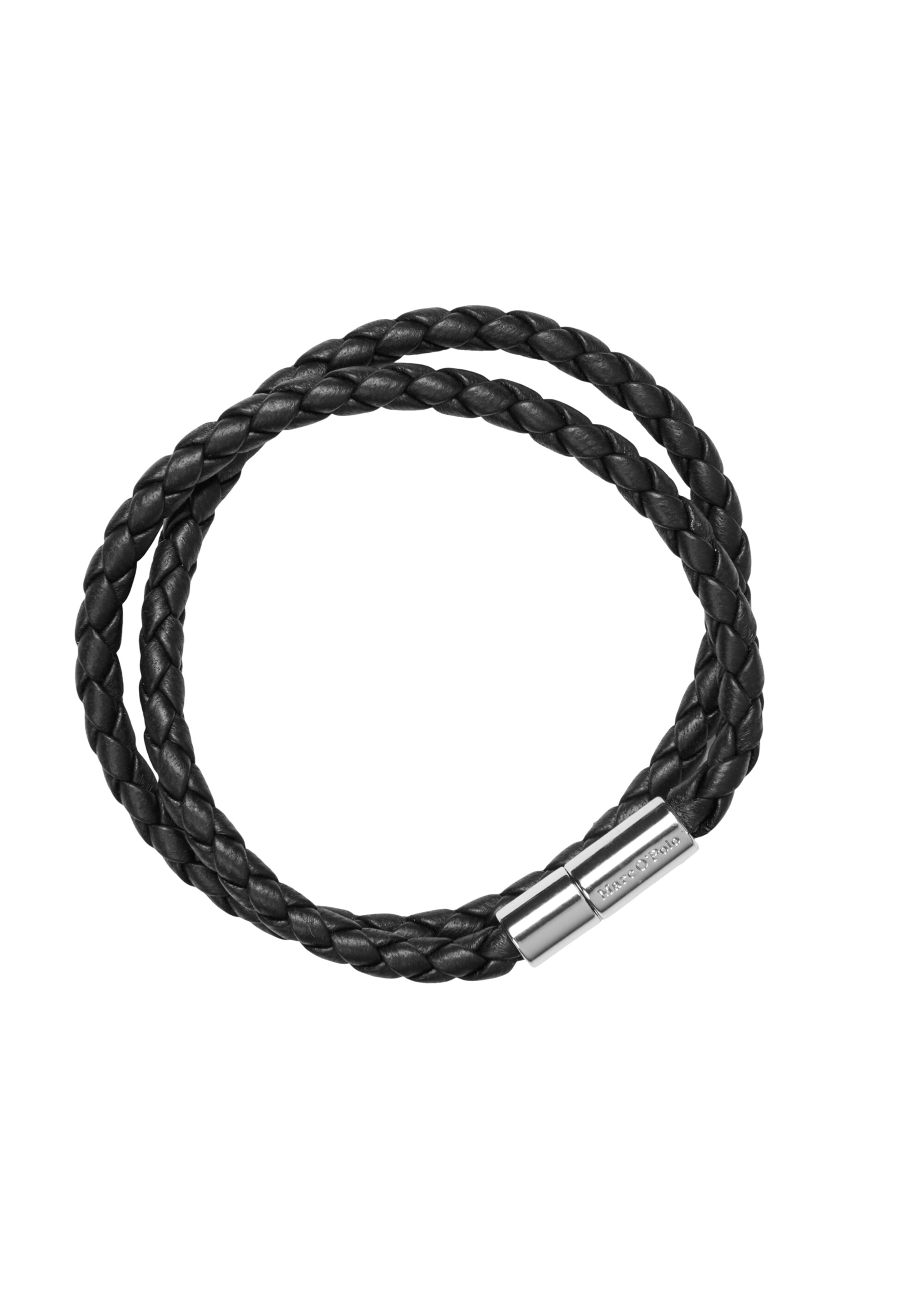 Geflochtes Leder-Armband mit Magnetverschluss