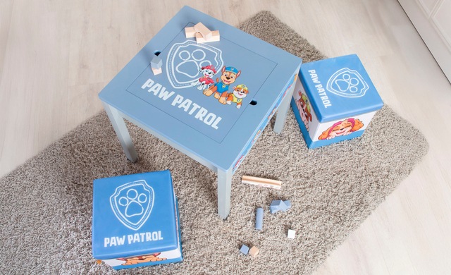 roba® Kindersitzgruppe »Paw Patrol« Set,  mit Tisch und Sitzhocker