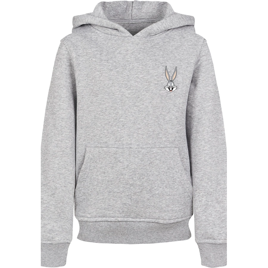 F4NT4STIC Hoodie Looney Tunes Bugs Bunny Breast Print heather grey