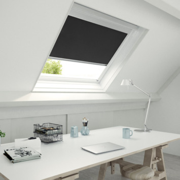 KARWEI dakraam rolgordijn verduisterend zwart (kleurnr. 7005) t.b.v. VELUX® dakraam UK04