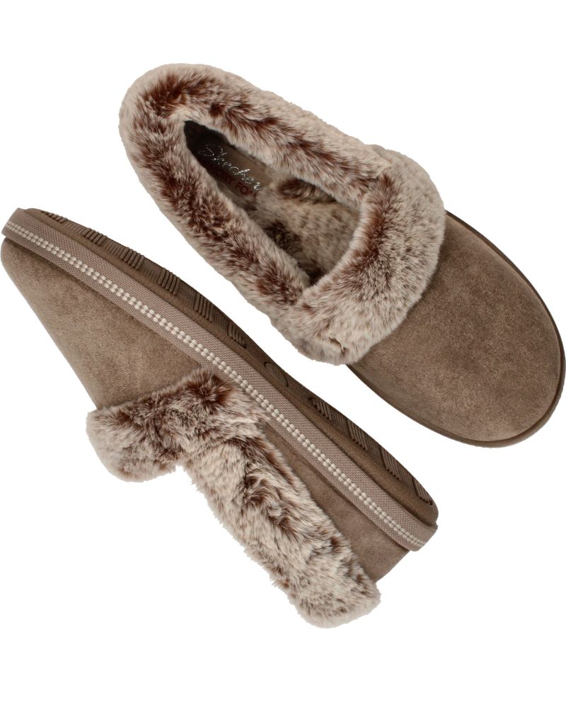 Skechers Cozy Campfire Team Toasty Pantoffels Beige Dames