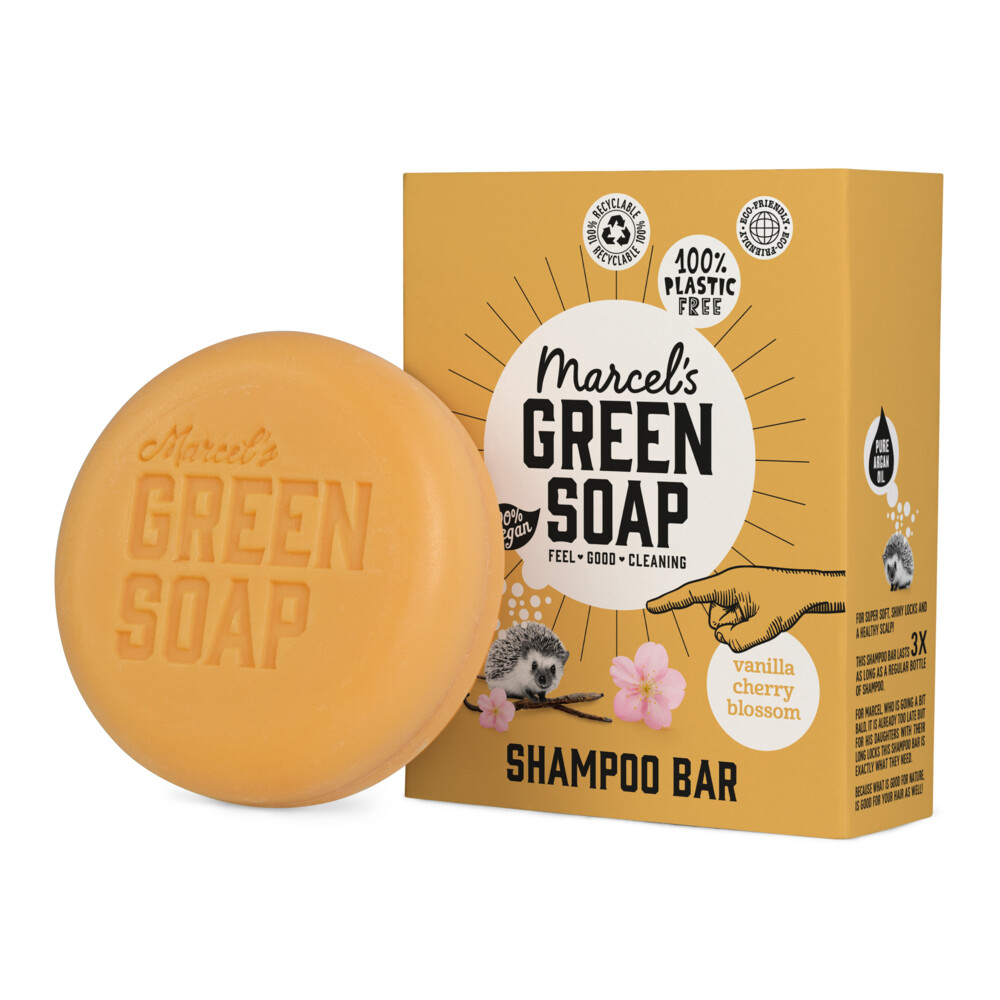 Marcel's Green Soap Shampoobar Vanilla & Cherry Blossom90 gr
