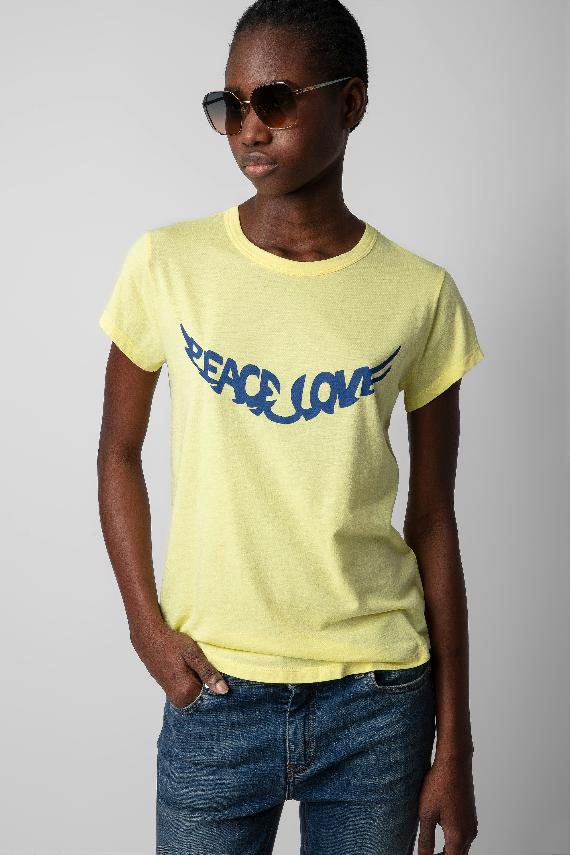 T-shirt Woop Peace & Love Wings