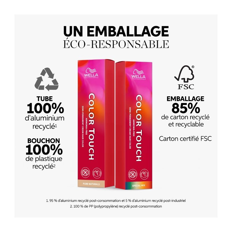 Coloration Color Touch Pure Naturals 2/0 Noir Wella 60ml