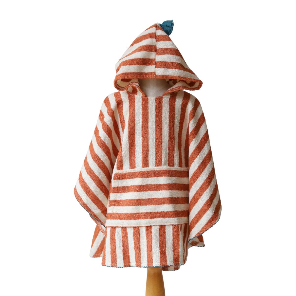 Poncho de bain rayé éponge - Sahara Petit toi