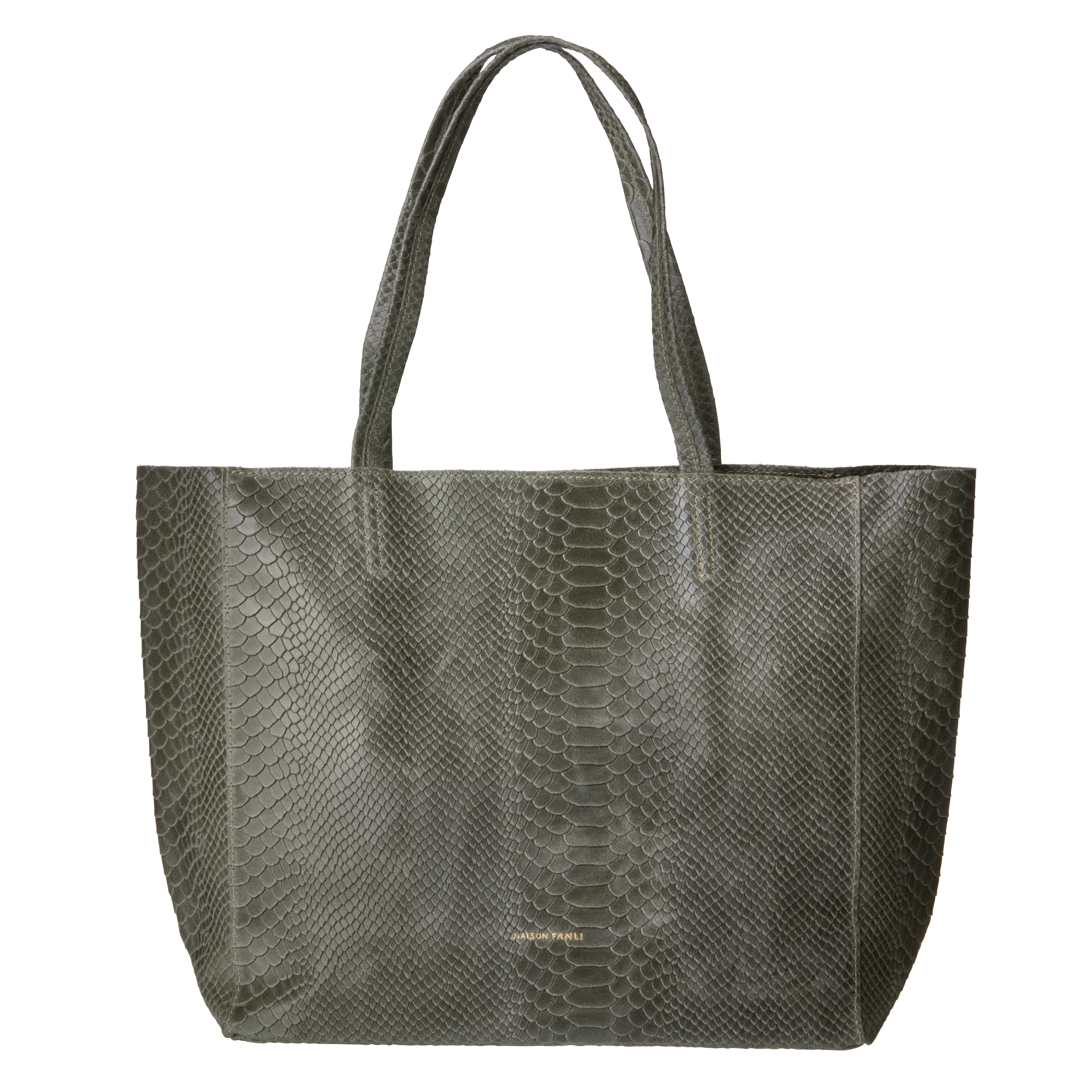 Bahne Accessories  Python shopper - khaki