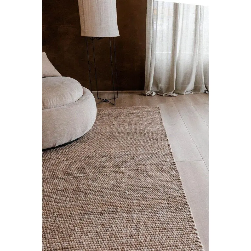 Interieur05 Wollen Vloerkleed lichtbruin Vik - 340 x 240 cm