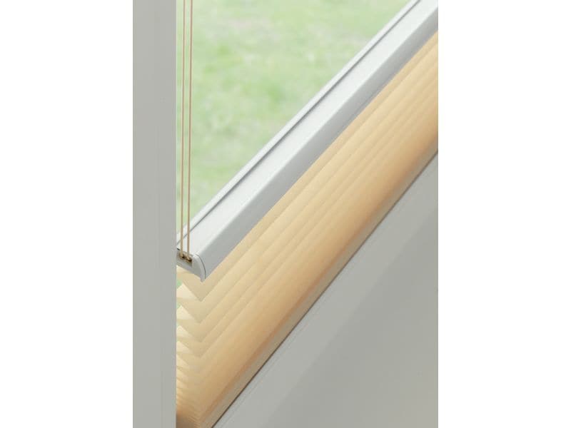 Gardinia Plissée Concept 70 x 130 cm, Beige Plissée mit zwei Bedienschienen