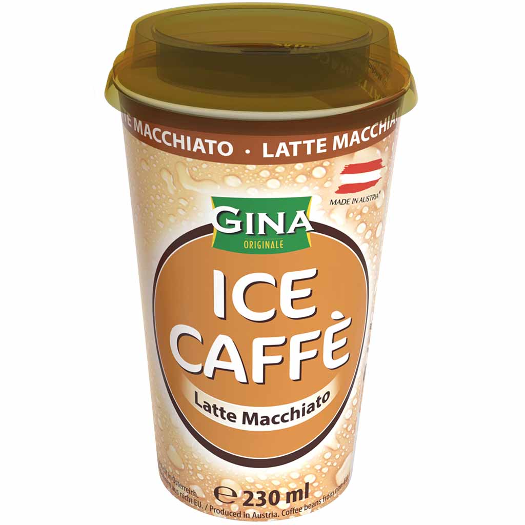 10x Gina Eiskaffee - Latte Macchiato 230ml = 2,3 Liter MHD:4.5.25