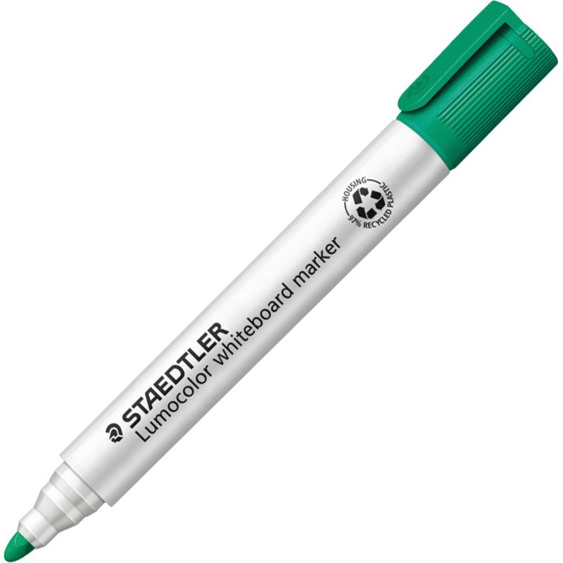 Marqueur effaçable rechargeable Staedtler Lumocolor 351 pointe ogive 2 mm - Boîte de 10