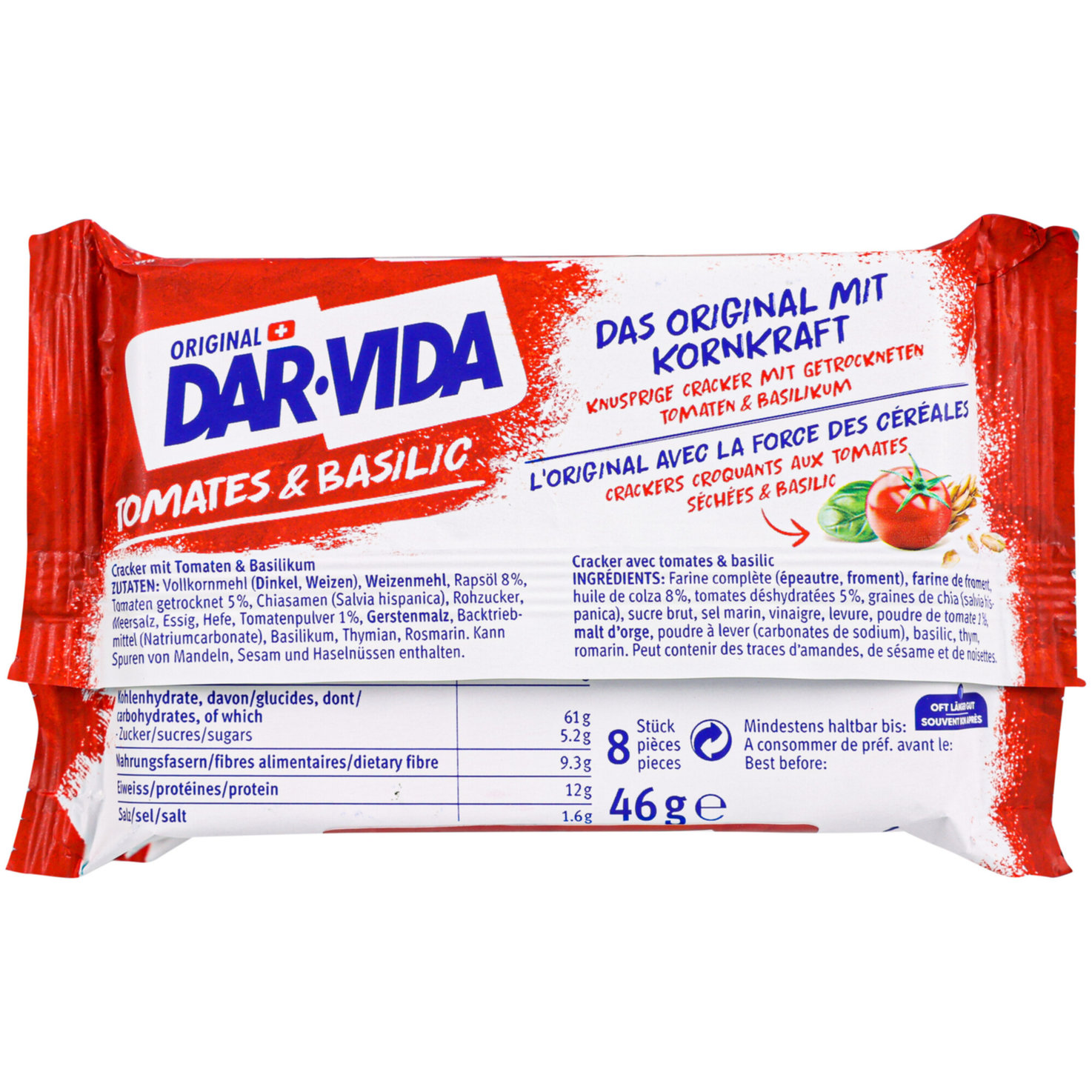 Dar-Vida Tomates&Basilic 4 Portionen