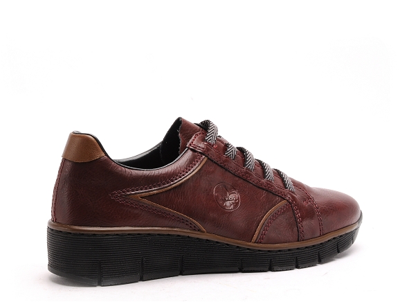 Rieker basses femme tennis femme 53756 bordeaux