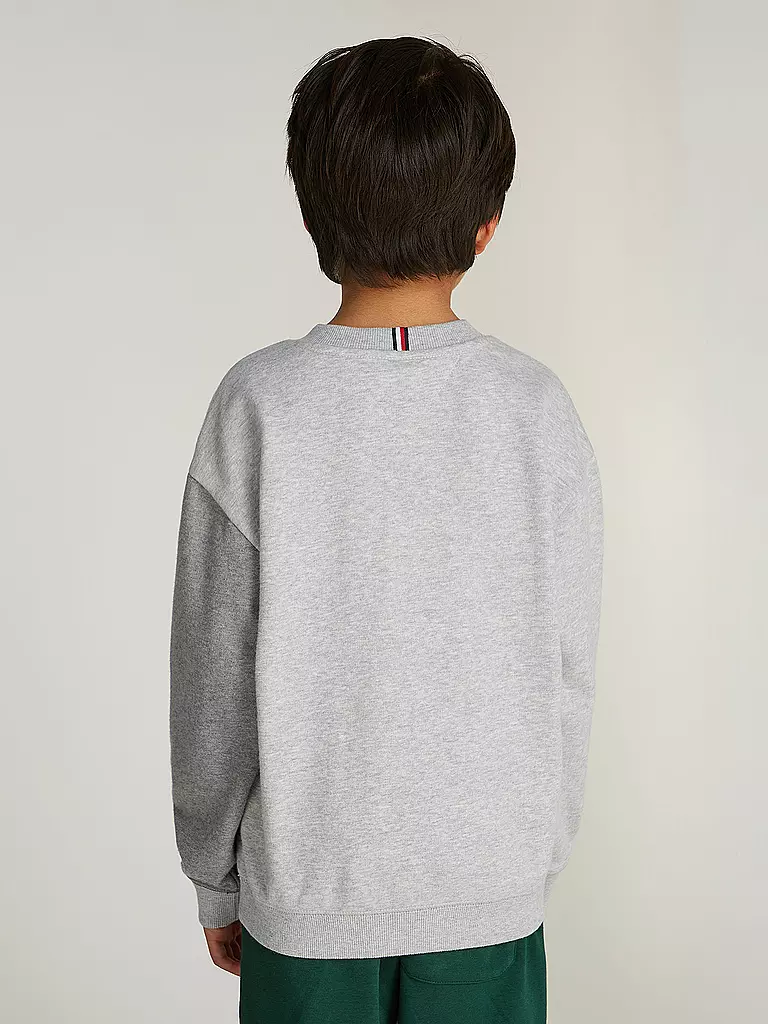 TOMMY HILFIGER Jungen Sweater hellgrau