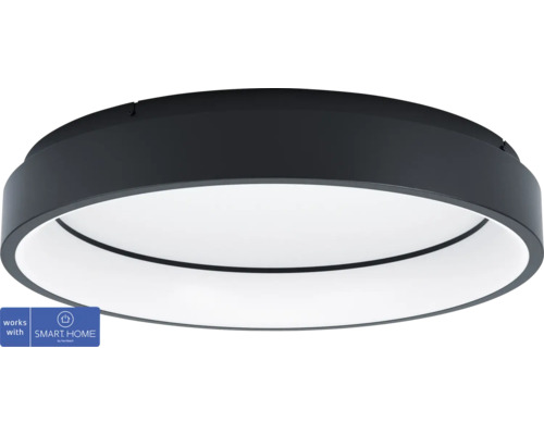 LED Smart Light Plafondlamp 6.5W 3400 lm CCT + RGB Ø 60 cm Zwart - Compatibel met SMART HOME van hornbach