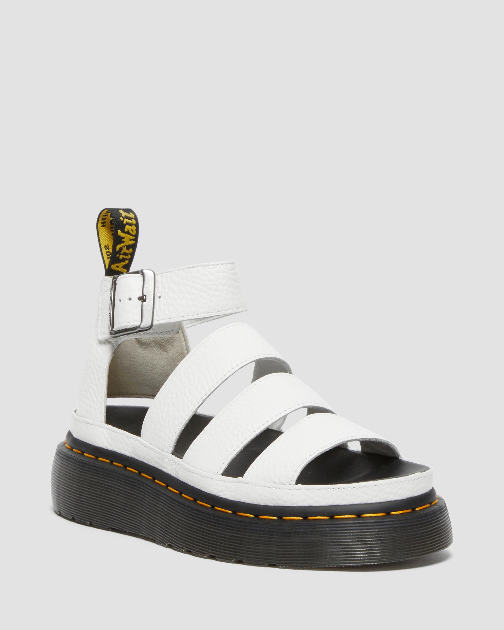 Clarissa II Quad Milled Nappa Leder Plateau Sandalen