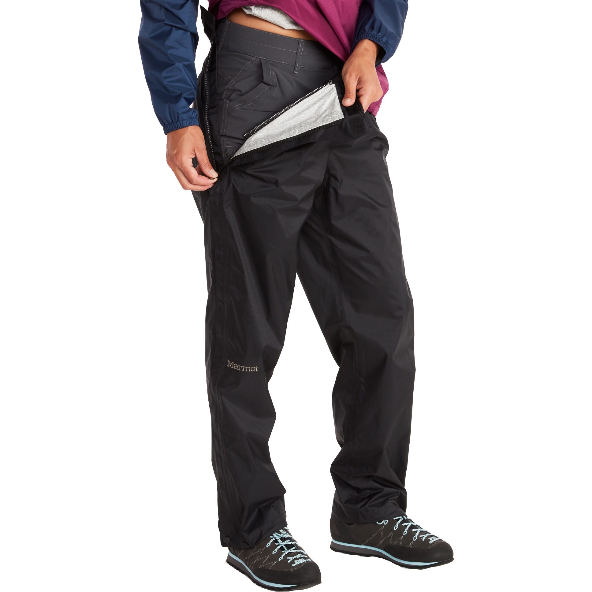 Marmot PreCip Eco Full Zip Regenhose Short Damen schwarz