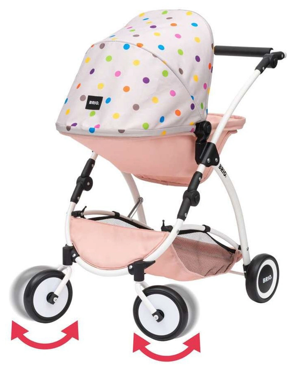 Puppenwagen FLEX mit Multifunktions-Top in rosa/bunt