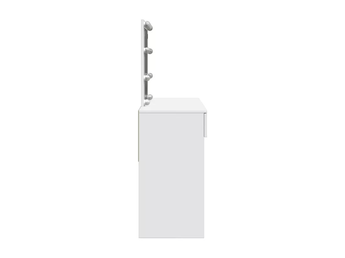 Coiffeuse avec LED blanc 100x40x130 cm
