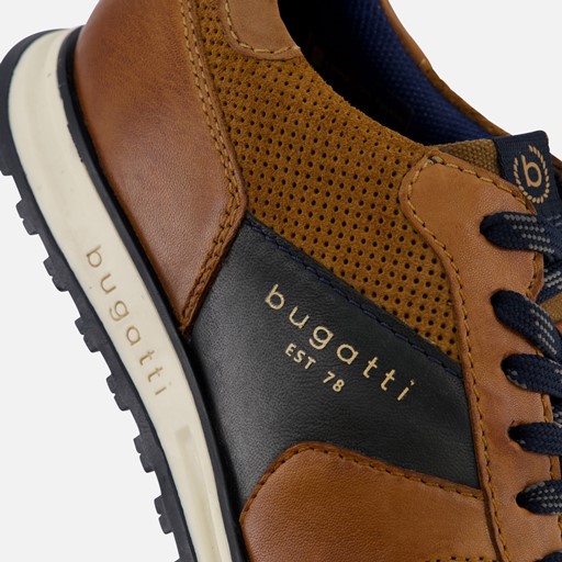 Bugatti Cirino Sneakers cognac Leer