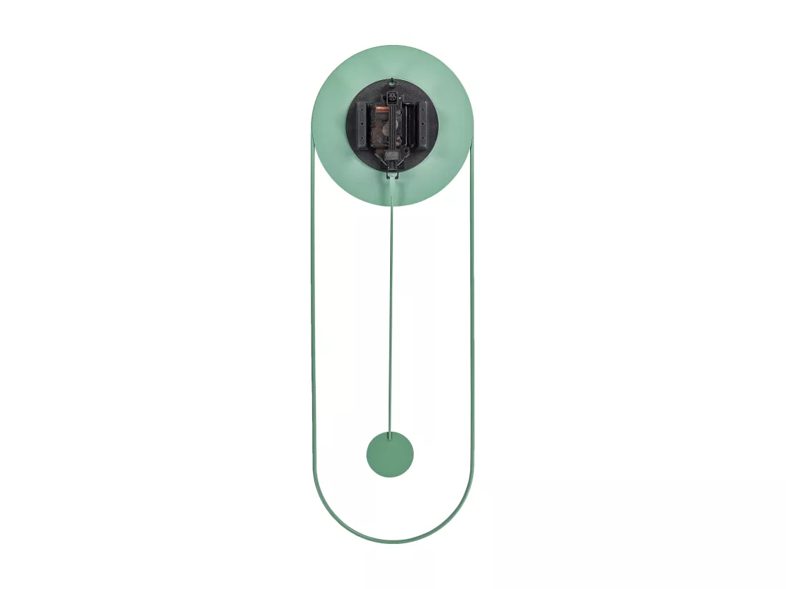 Horloge murale SALVAN 20 cm Métal Vert clair