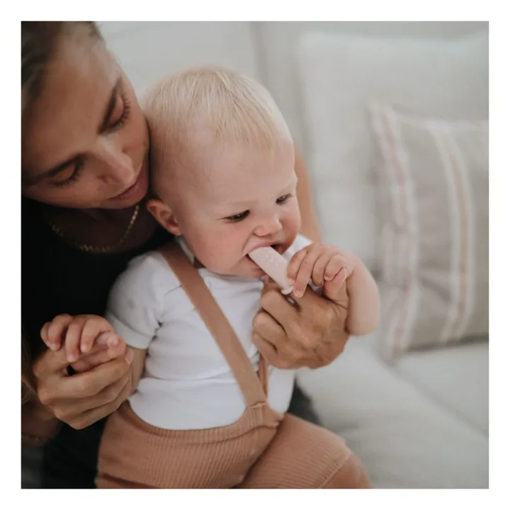 Mushie Brosses à dents bébé - Set de 2 | Blush