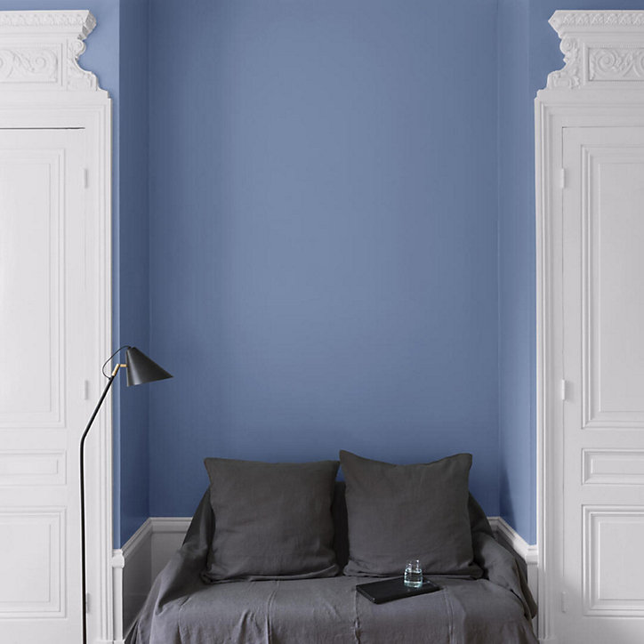 Peinture multisupport murs, plafonds et boiseries Velours de peinture bleu heure bleue Libéron 2,5L