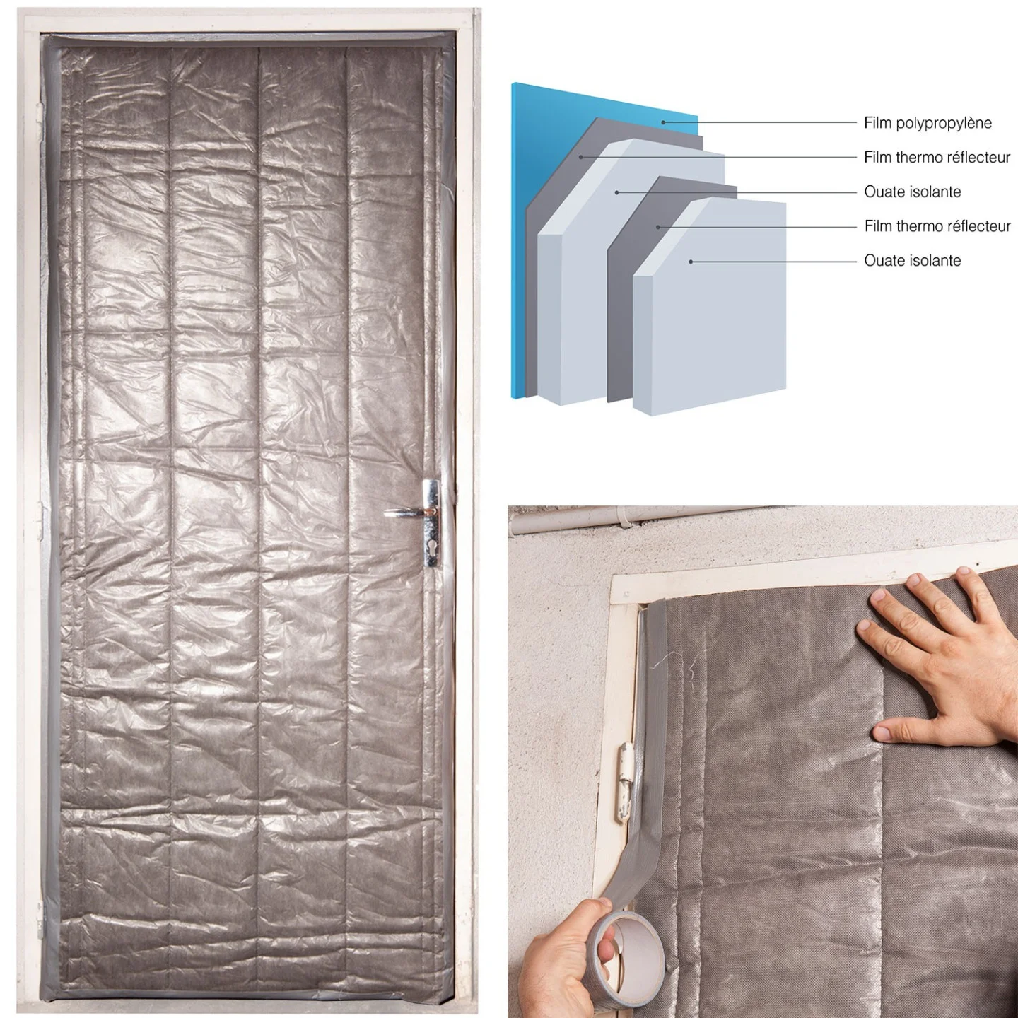 Kit isolation porte de service 210 x 85 CM