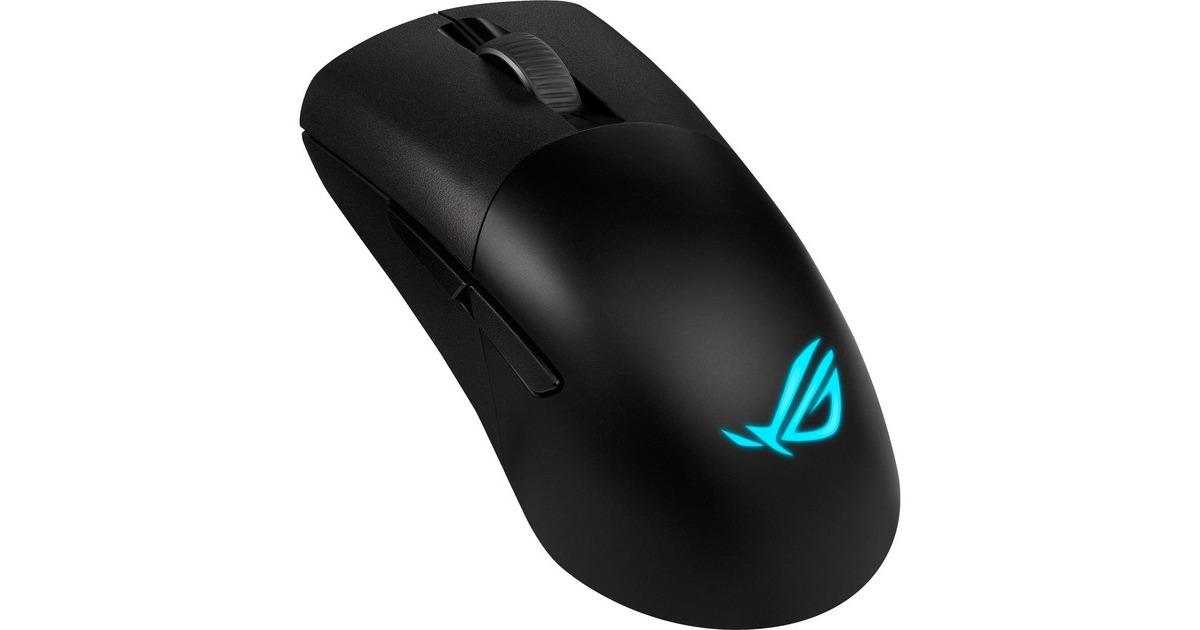 ASUSROG Keris Wireless Aimpoint gaming muis  (Zwart, 36.000 dpi, 2.4 GHz, Bluetooth, RGB leds)