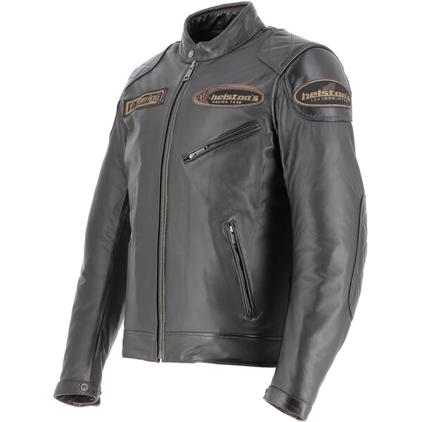 Helstons - Blouson Trevor Marron / Noir