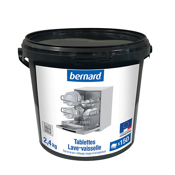 Pastilles lave-vaisselle Bernard, seau de 150