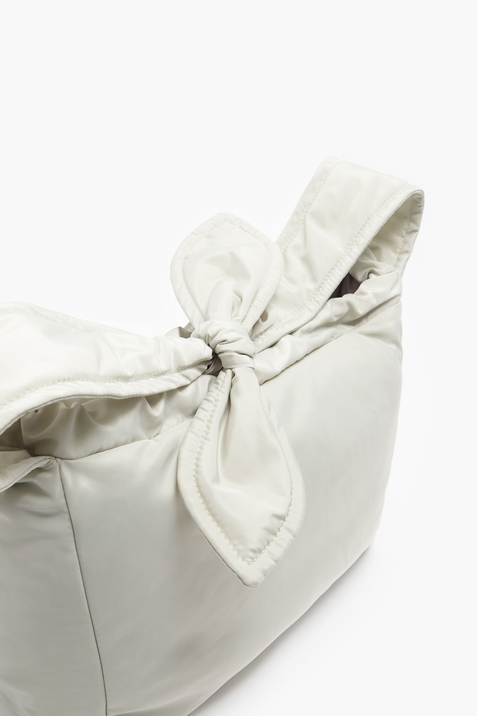Bolsa hobo grande de nylon, cor sal marinho