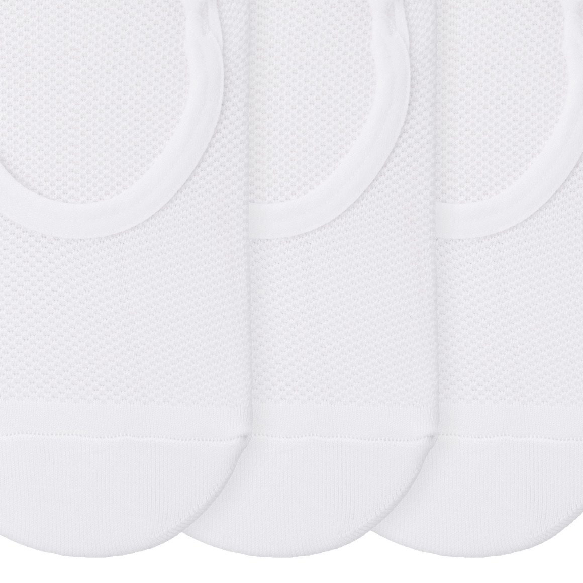 Gina Benotti 3 Paar Damen Füsslinge in Mesh-Qualität weiss