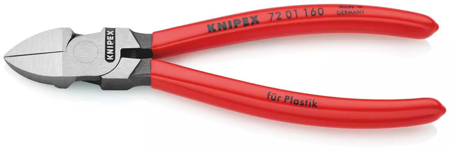 Knipex 7201160 Zijsnijtang voor kunststof - 160mm