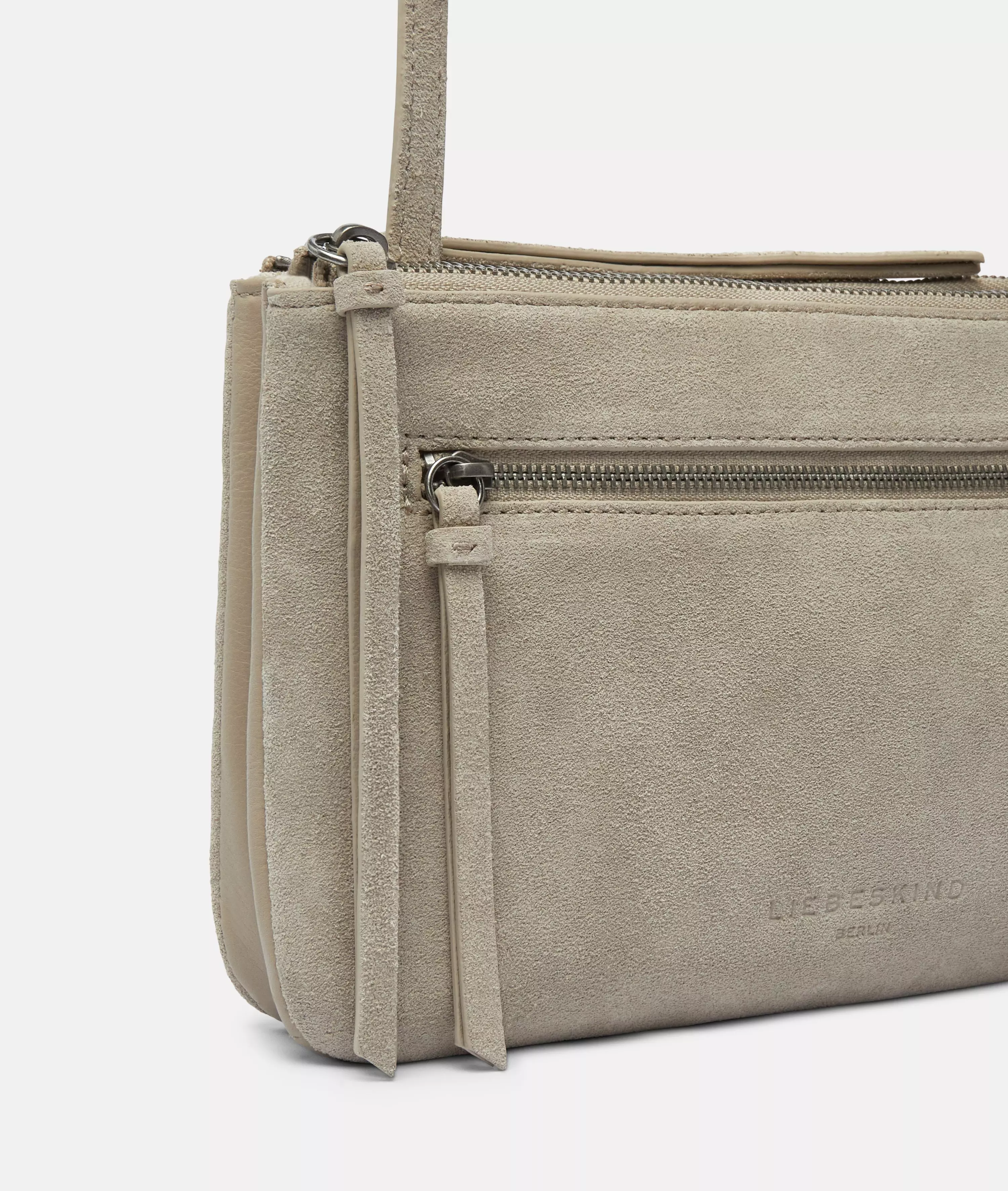 Crossbody Handy shoulder bag made from soft suede