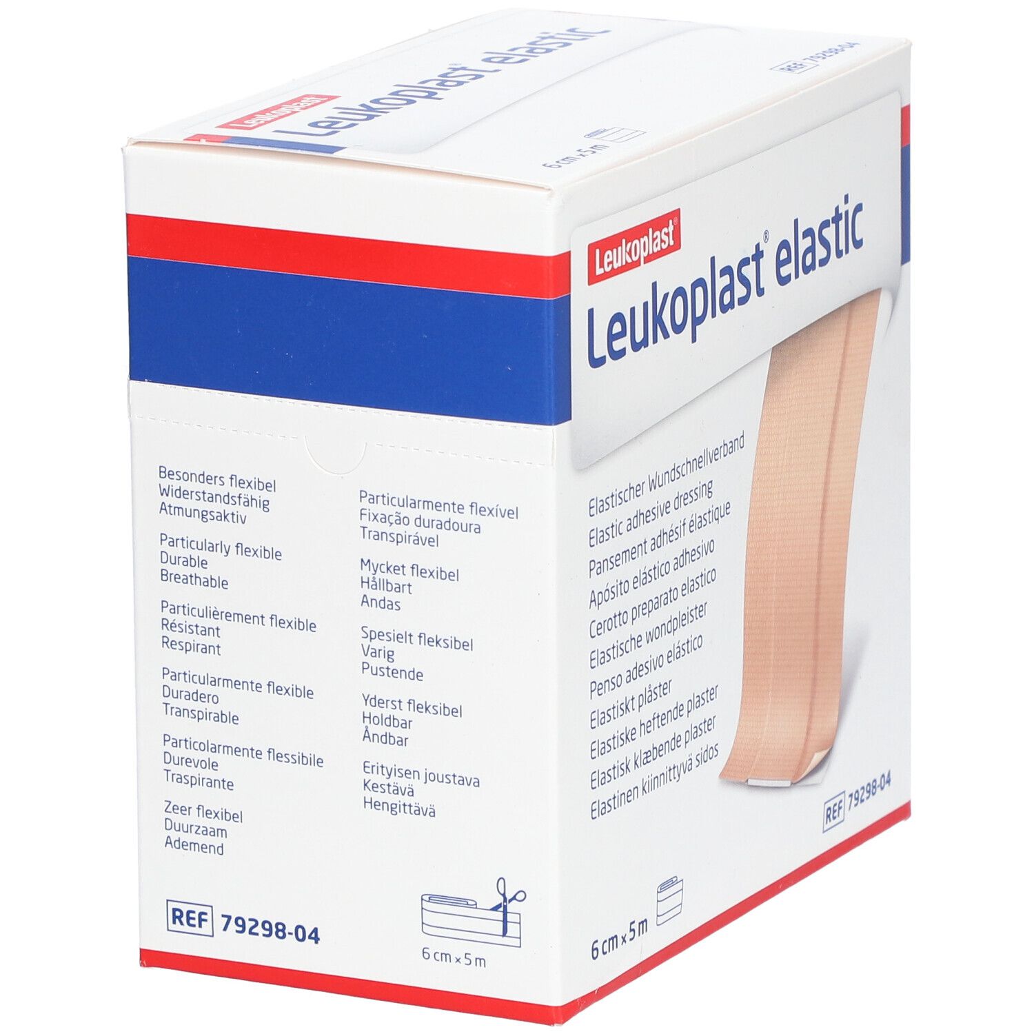 Leukoplast® Elastic Pflaster 6 cm x 5 m Rolle