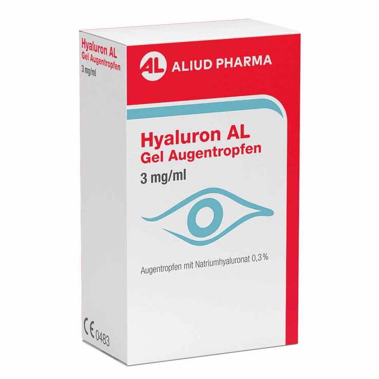 Hyaluron AL Gel Augentropfen 3 mg / ml, 2X10 ml