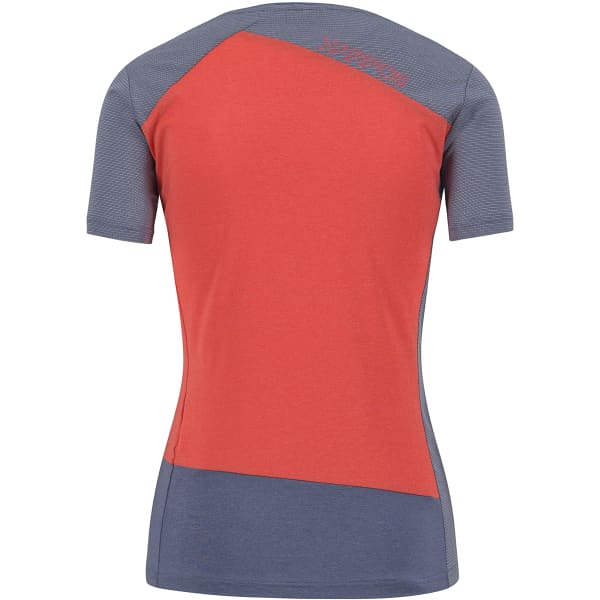 T-shirt randonnée KARPOS NUVOLAU W JERSEY VINTAGE VINTAGE INDIGO/HOT CORAL