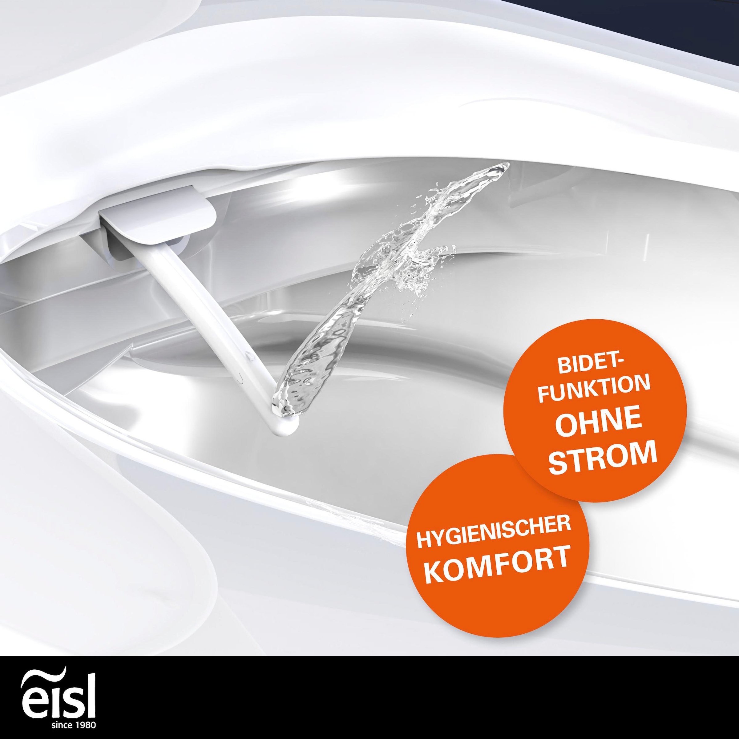 Eisl Dusch-WC-Sitz »Bidet Einsatz« Absenkautomatik, Schnellverschluss