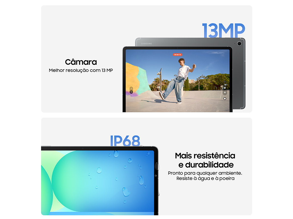 TABLET SAMSUNG GALAXY TAB S10 FE CINZENTO 256GB