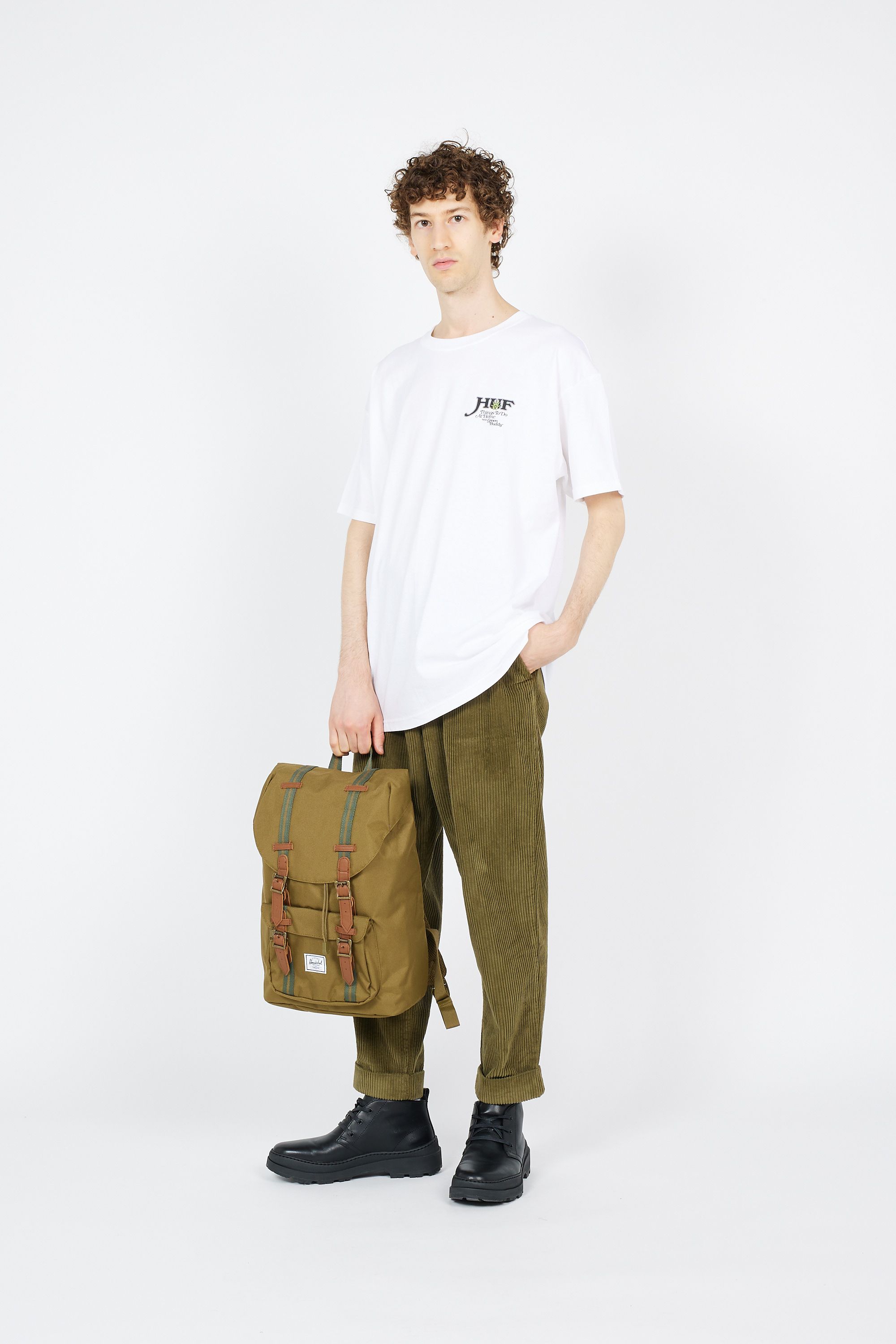 HUF T-SHIRT AT HOME Blanc