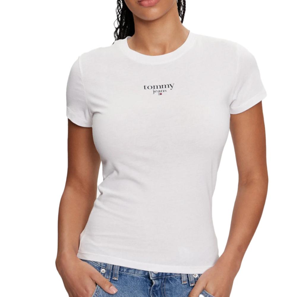 Tommy Hilfiger T-shirt Blanc Femme Tommy Hilfiger Essential
