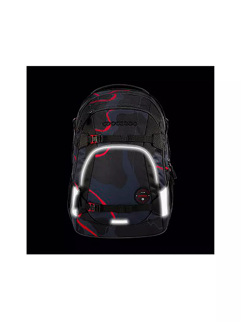 COOCAZOO Schulrucksack MATE Lava Lines schwarz