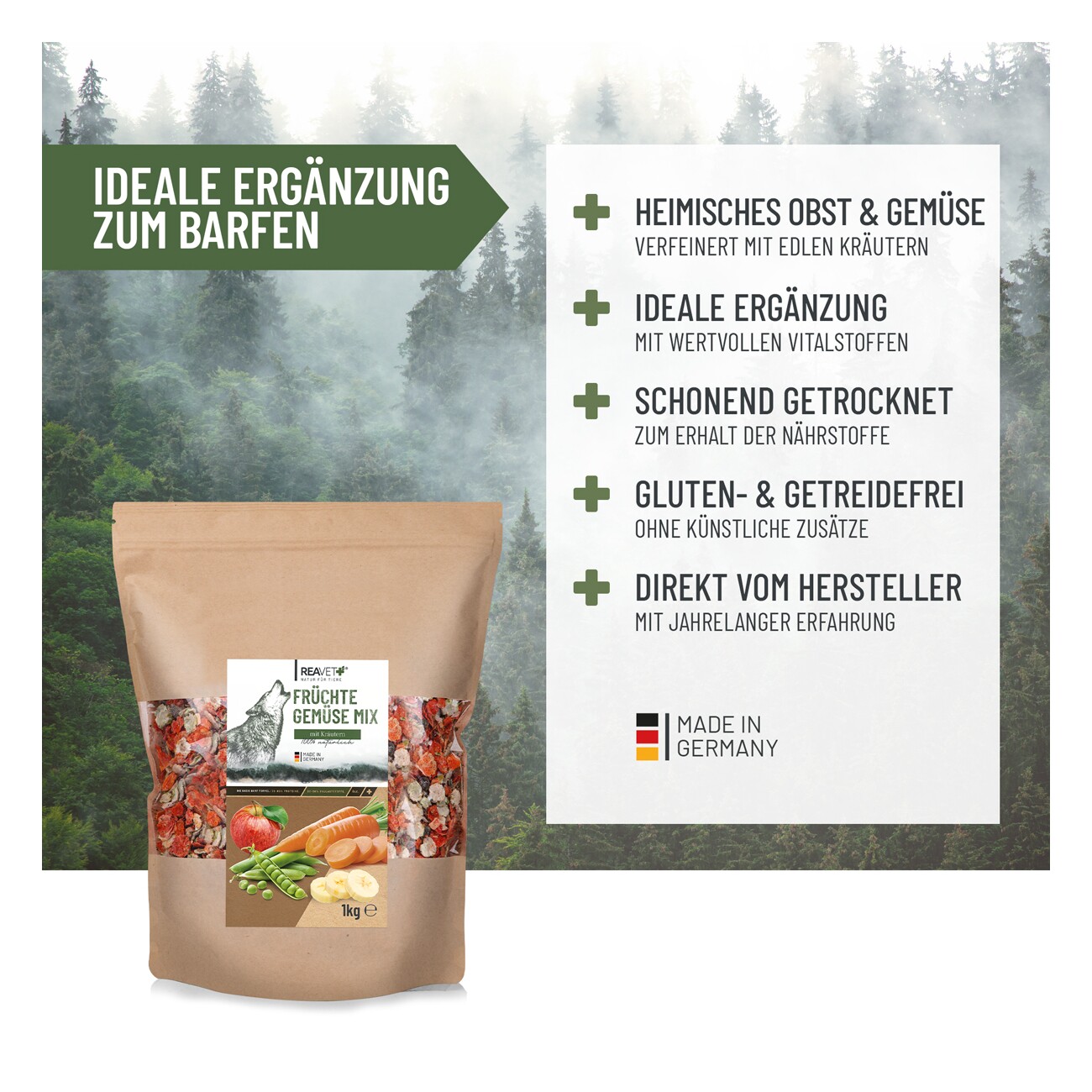 REAVET Früchte Gemüse mit Kräutern 1kg