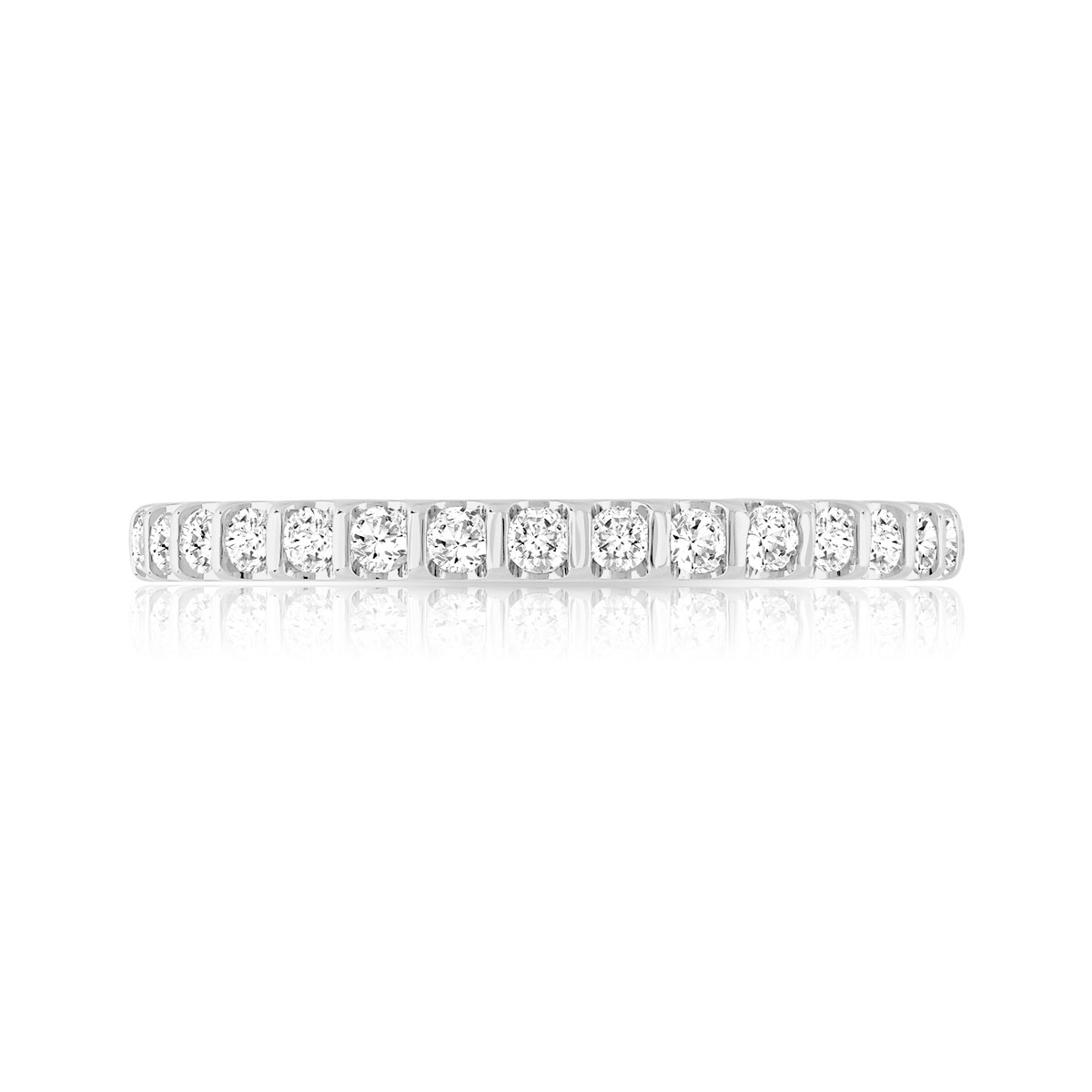 Alliance demi-tour or 750 blanc diamant H/P1