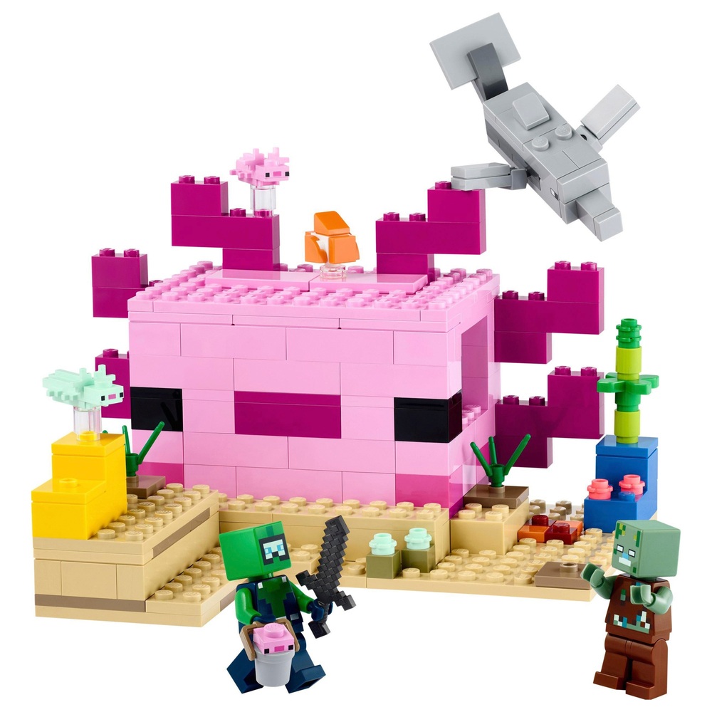 LEGO Minecraft 21247 Das Axolotl-Haus Unterwasser-Set