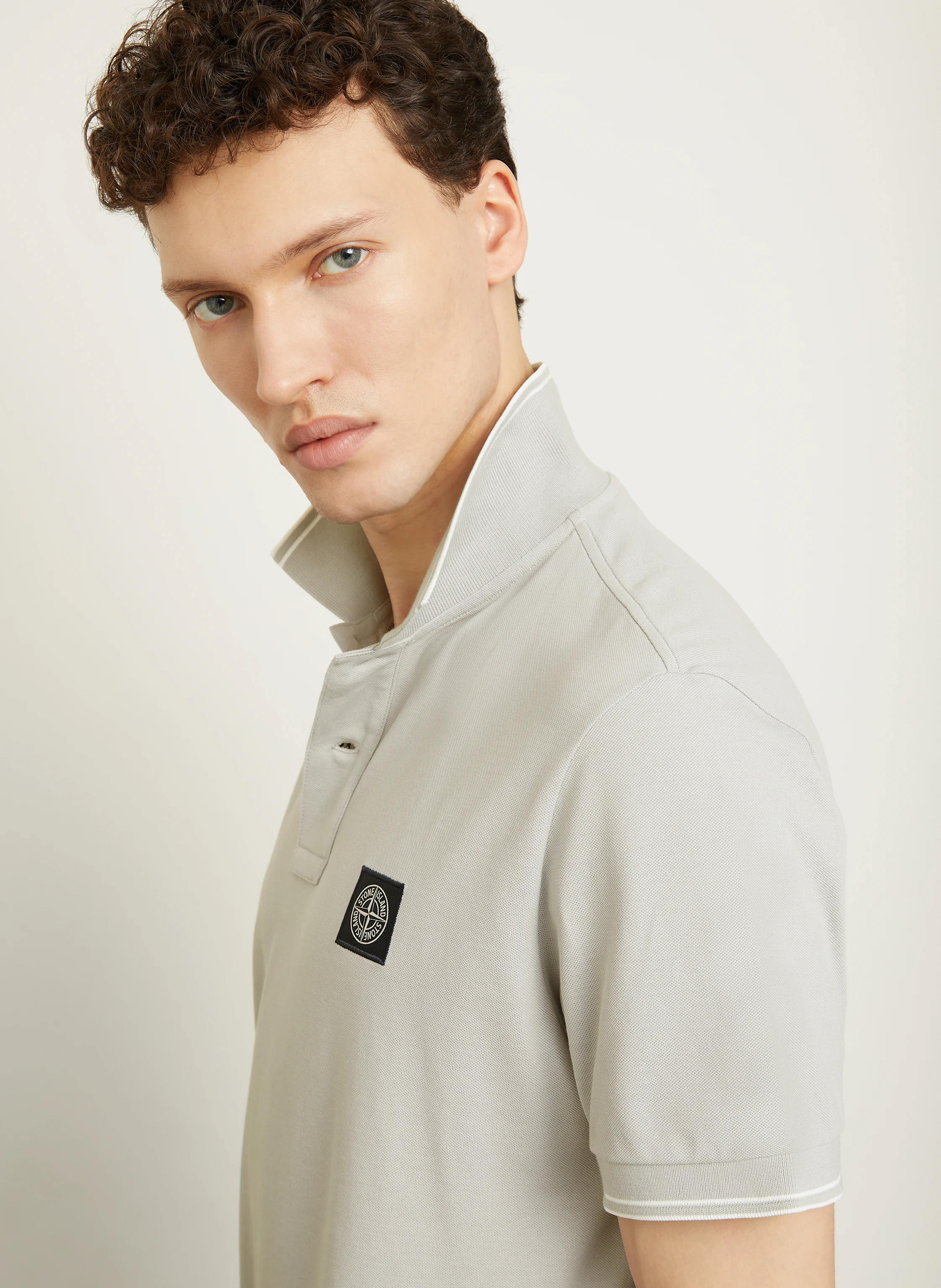 STONE ISLAND Piqué-Poloshirt Slim Fit