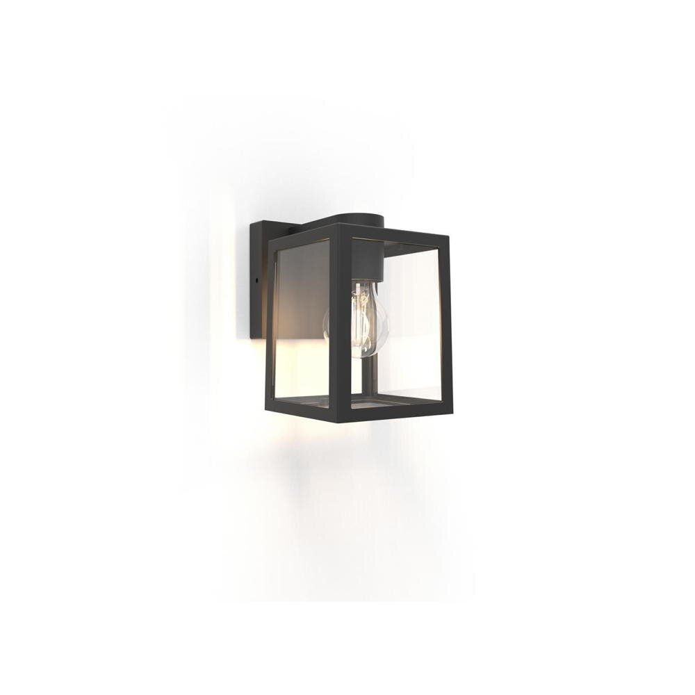 Shiva wandlamp in matzwart E27 IP44