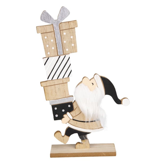 Standdeko - Wichtel mit Geschenken - ca. 15 x 5 x 30,5 cm